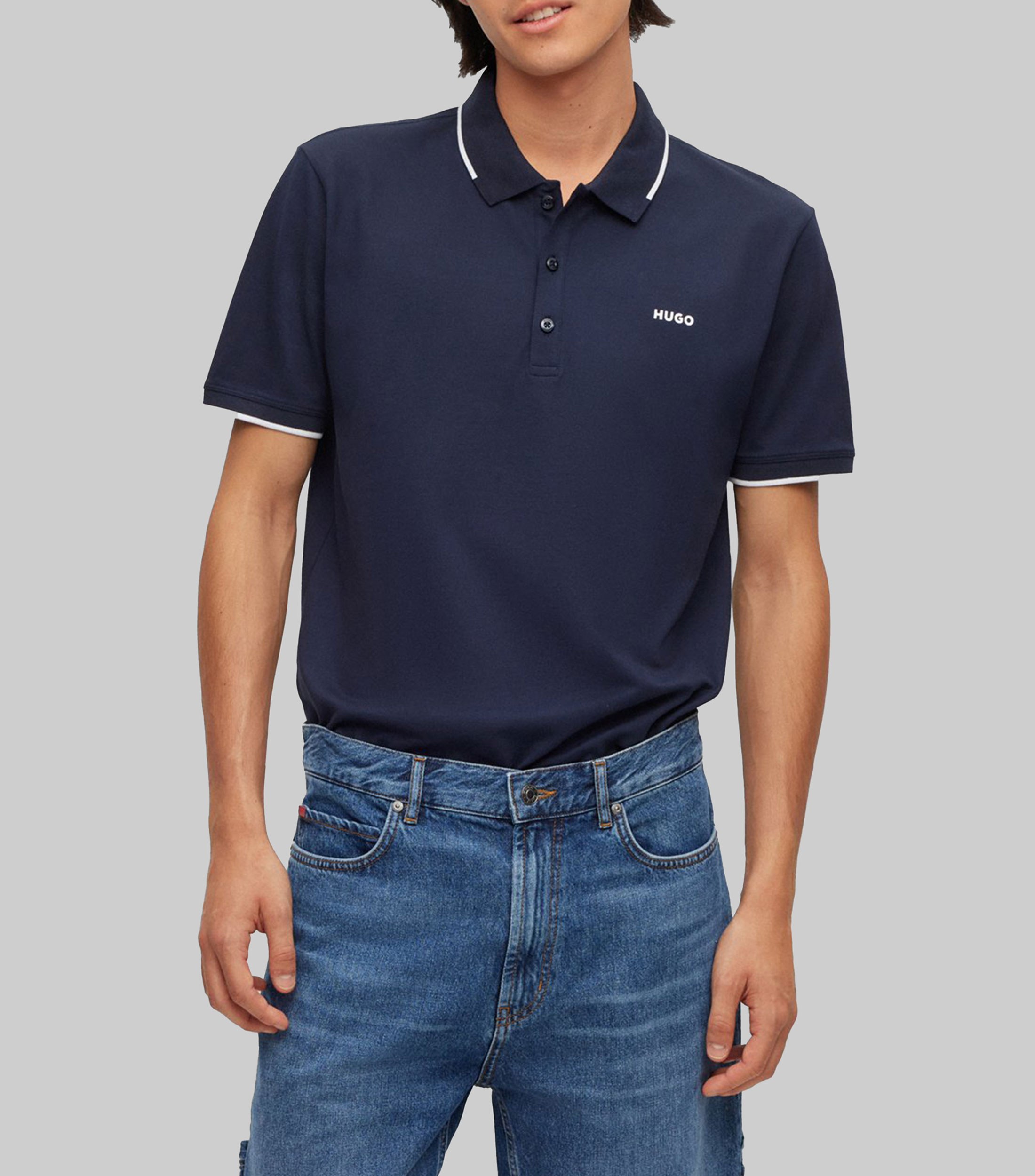 Playera tipo Polo de manga corta Hombre